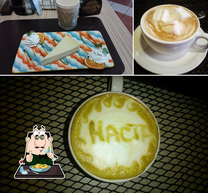 Посмотрите на это фото, где видны еда и напитки в Имбирь