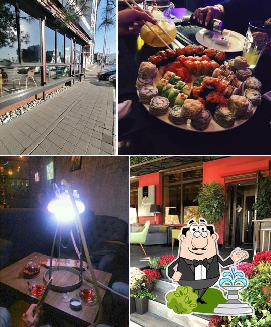 Посмотрите, как "Lounge cafe" выглядит снаружи