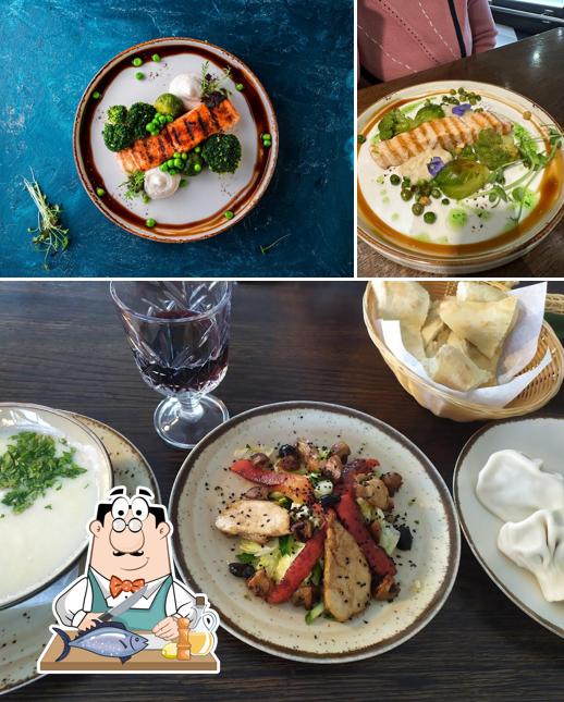 Лосось гриль в "Мзиури"