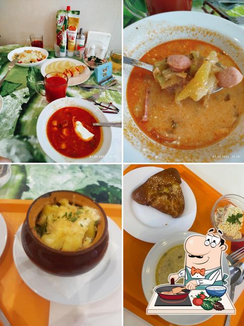 Курица с соусом карри в "Столовой Оливье"