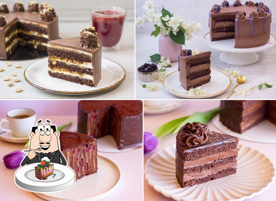 Шоколадный торт в "Трюфеле Кондитерскае Лавке"