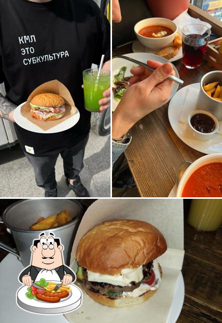 Еда в "Бургере Бар Как Мы Любим"