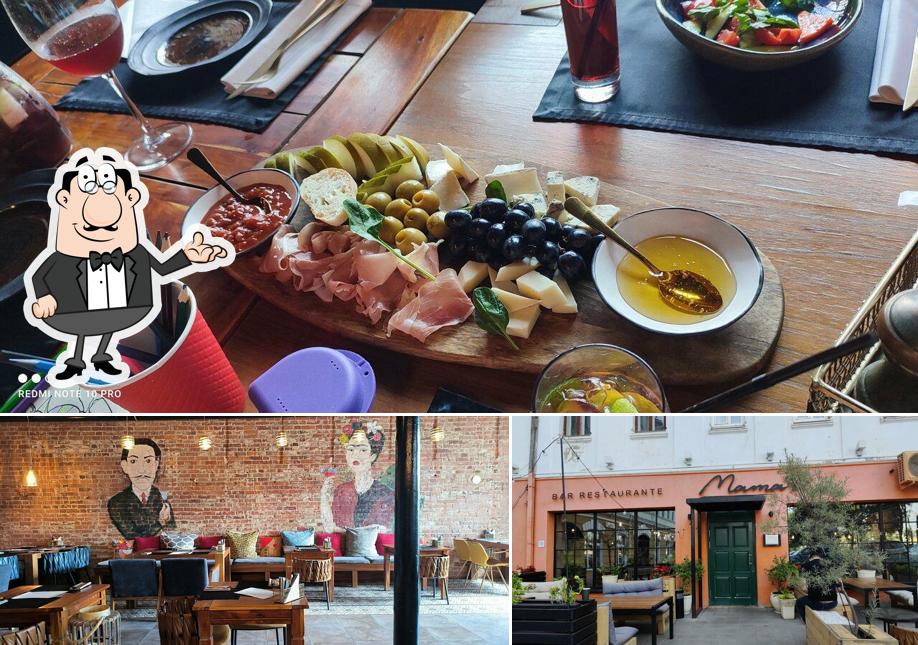 Посмотрите на внутренний интерьер "Мамаса Тапас"