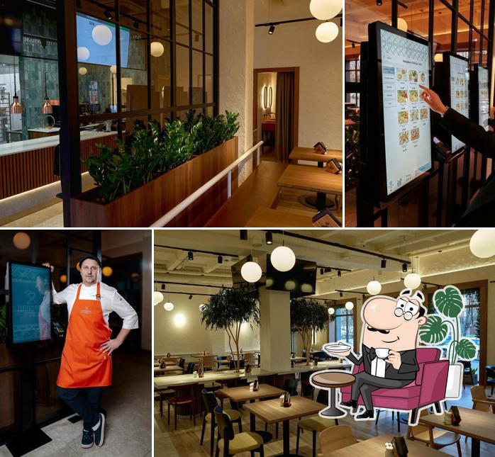 Посмотрите на внутренний интерьер "Delovaya Utka"