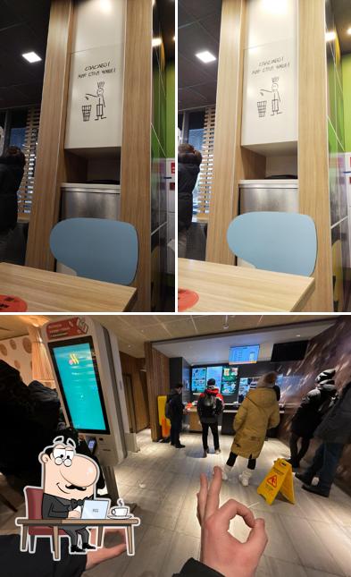 Посмотрите на внутренний интерьер "Вкусно — и точка"