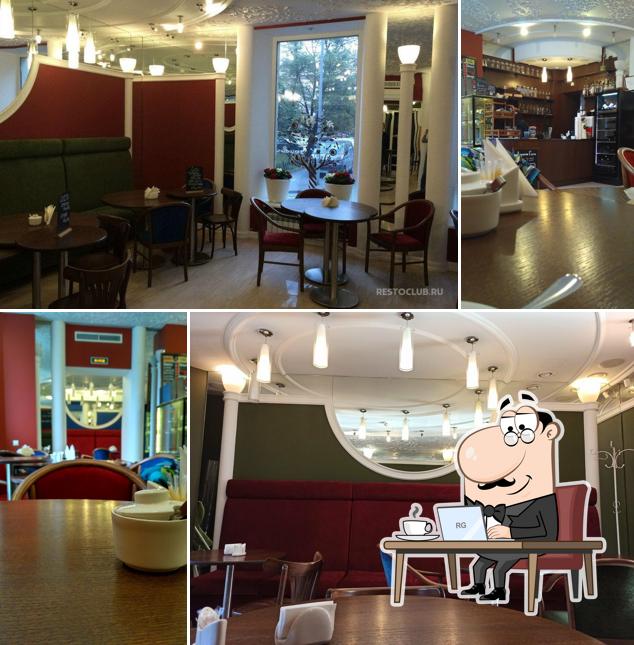 Посмотрите на внутренний интерьер "Крем-брюле"