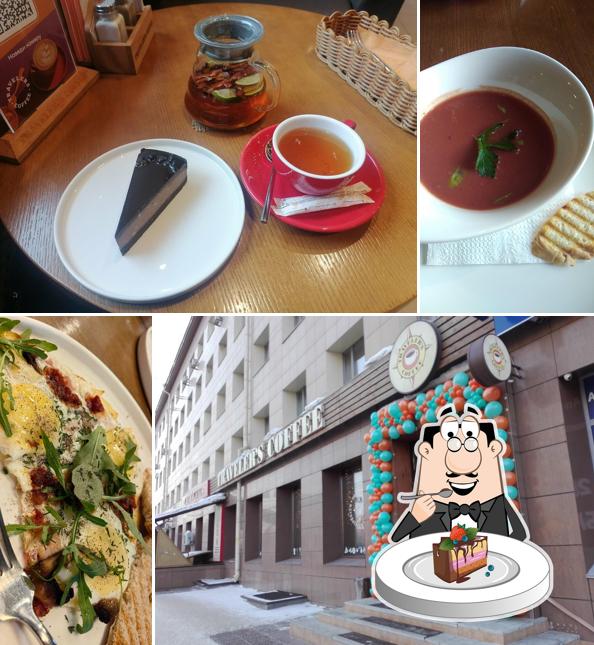 Шоколадный торт в "Traveler's Coffee"