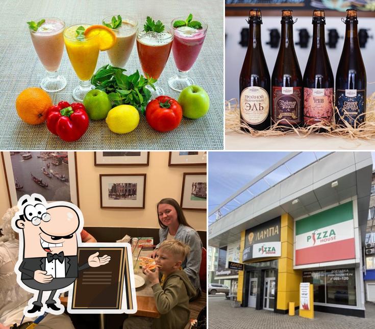 В Pizza House есть внешнее оформление, напитки и многое другое