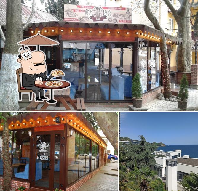 Наслаждайтесь пейзажем, который открывается из "Кафе "Брынза""