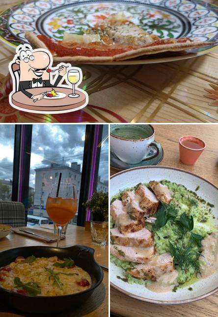 Еда в "Перчини Grill&Wine"