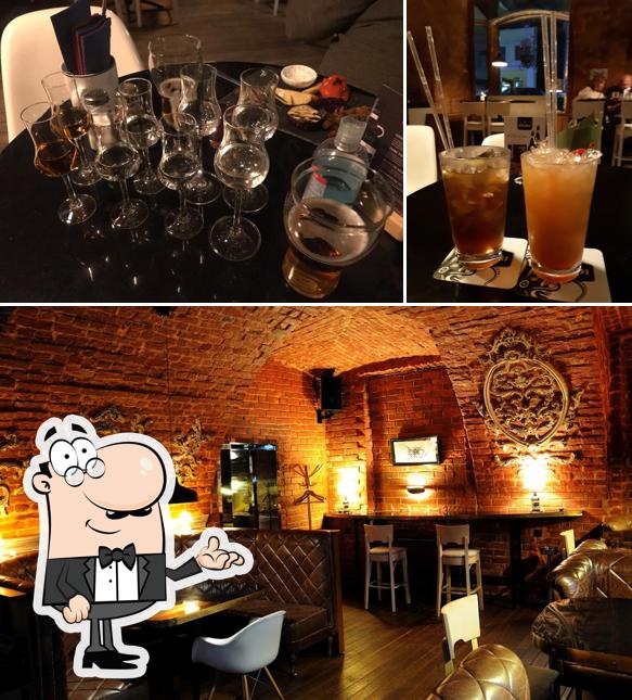 Посмотрите на внутренний интерьер "Кракена БАР"