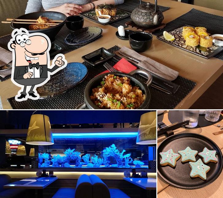 Посмотрите на внутренний интерьер "Якитории"