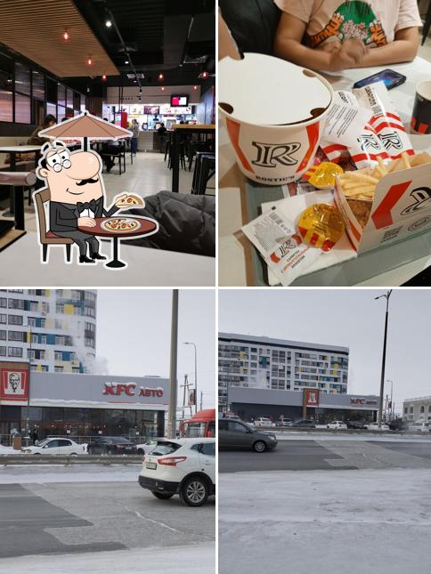 Посмотрите на этот снимок, где видны внешнее оформление и внутреннее оформление в Rostic's