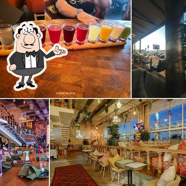 Посмотрите на внутренний интерьер "Чайханы Чабрец"