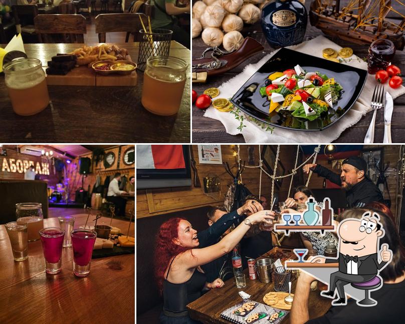 Посмотрите на внутренний интерьер "На АБОРДАЖА"