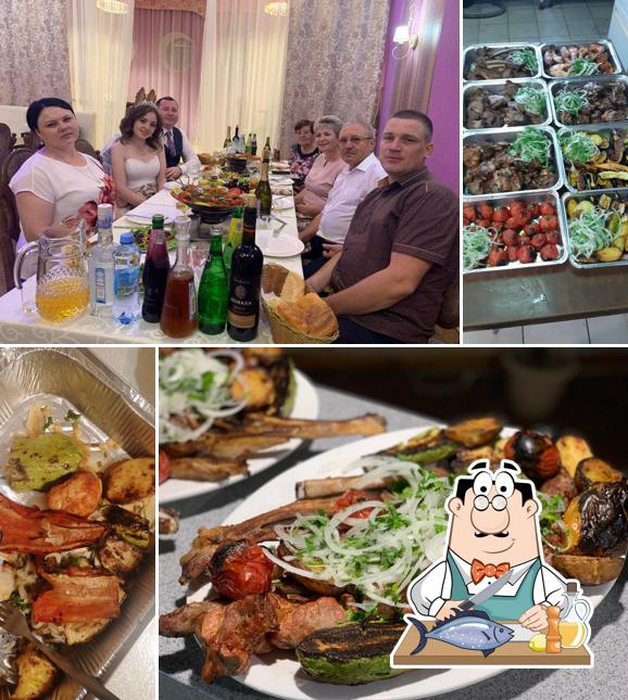 Лосось гриль в "Бакинском дворике"