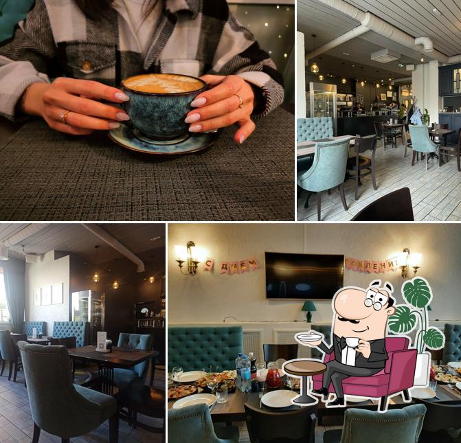 Посмотрите на внутренний интерьер "Палитра"