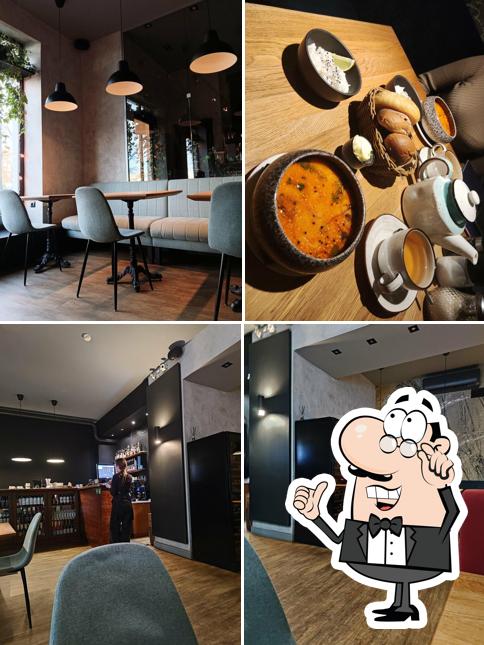 Посмотрите на внутренний интерьер "Gourmetto городского кафе"