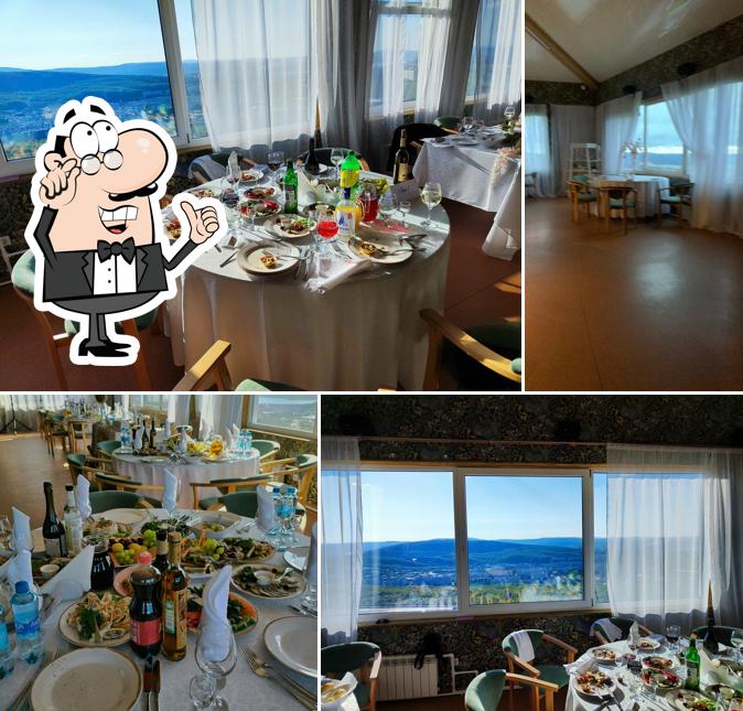 Посмотрите на внутренний интерьер "Панорамного ресторана "У Егорыча""