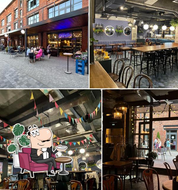 Посмотрите на внутренний интерьер "Dadabar"