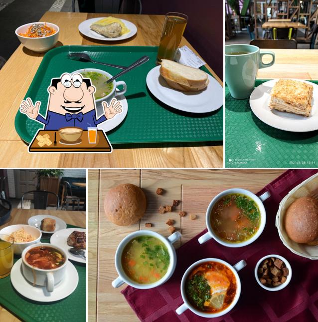 Клэм-чаудер в "Нюшинах Плюшки"