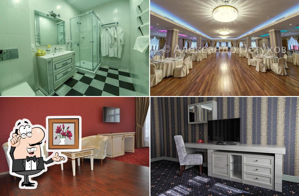 Посмотрите на внутренний интерьер "ресторана Авшар-Клаб"