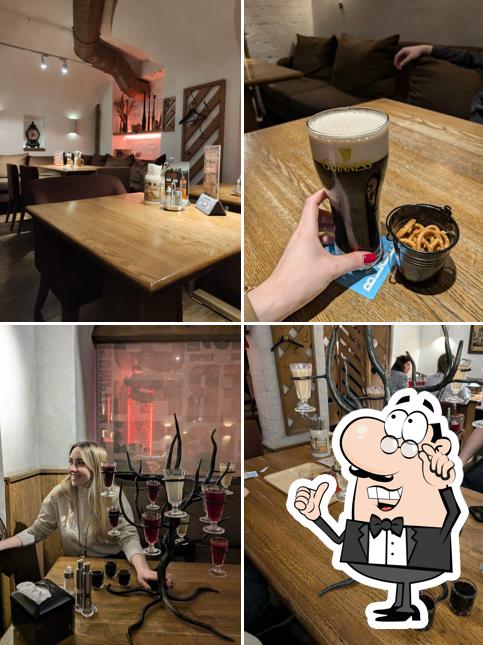 Посмотрите на внутренний интерьер "Будвайса Бар"