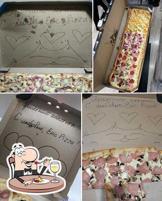 Еда в "Epic Pizza"