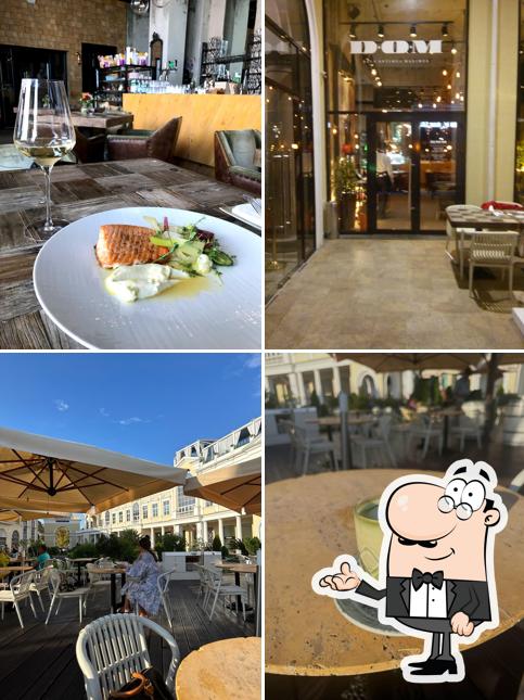 Посмотрите на внутренний интерьер "Ресторана DOM"