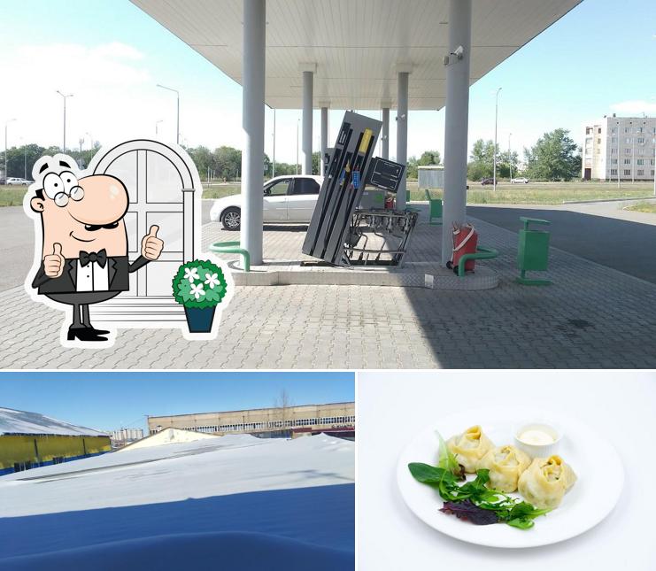 Внешнее оформление и еда в Клуб отдыха ''Руслан''