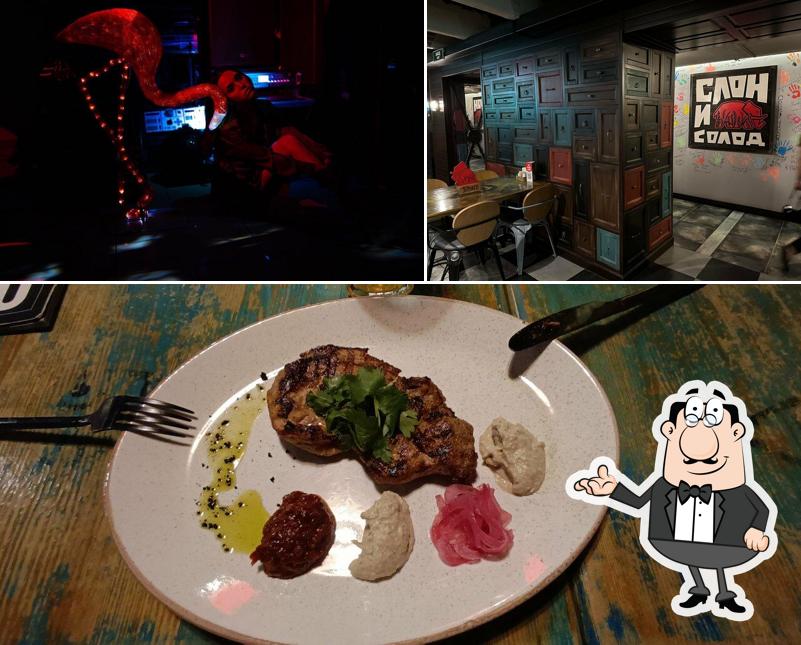 Посмотрите на внутренний интерьер "Слона и солода"