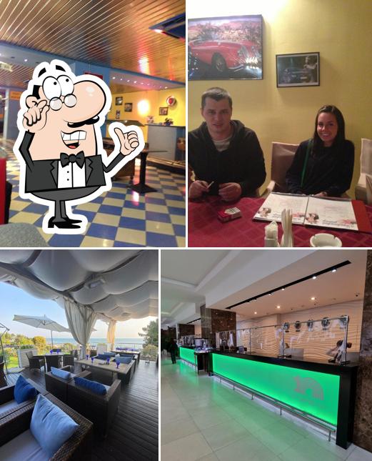 Посмотрите на внутренний интерьер "Американского Дайнера"