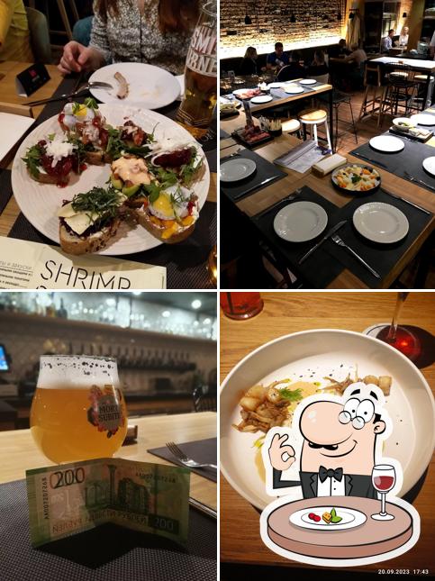 Еда в "Lambic Seafood"