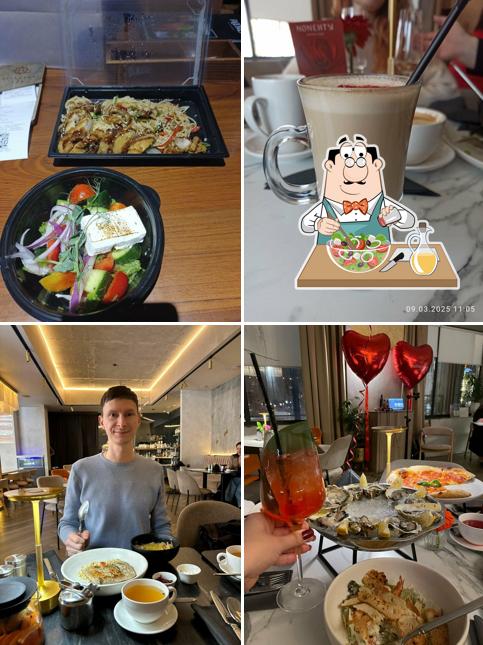 Греческий салат в "Моменты"