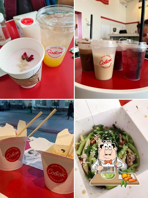 Салат из морских водорослей в "Совке"