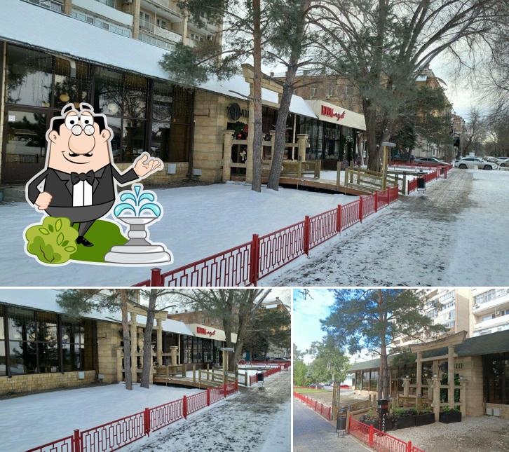 Наслаждайтесь свежим воздухом и видом, открывающемся из "Ямато"