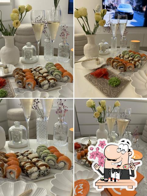 Закажите разные виды суши