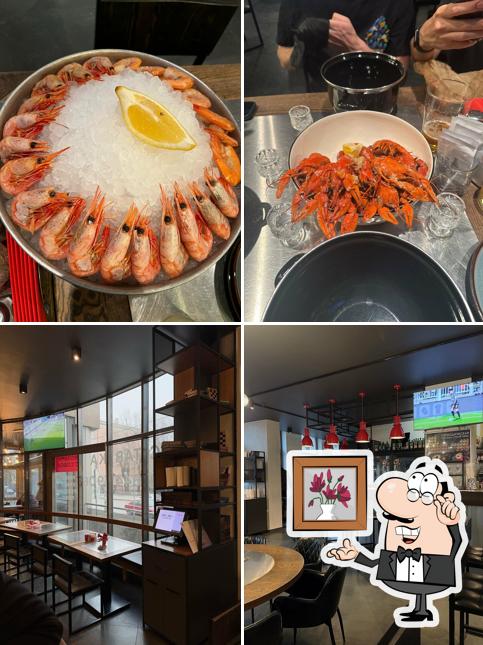 Посмотрите на внутренний интерьер "Раковой на Петрогдрадке"