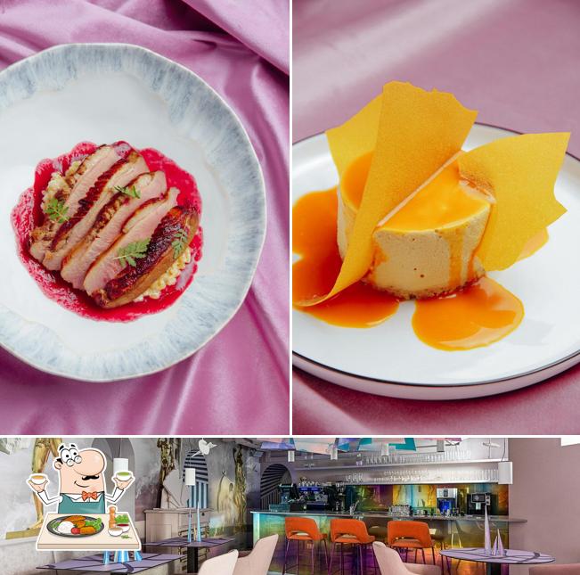 Помимо прочего, в L'eclat есть еда и столики