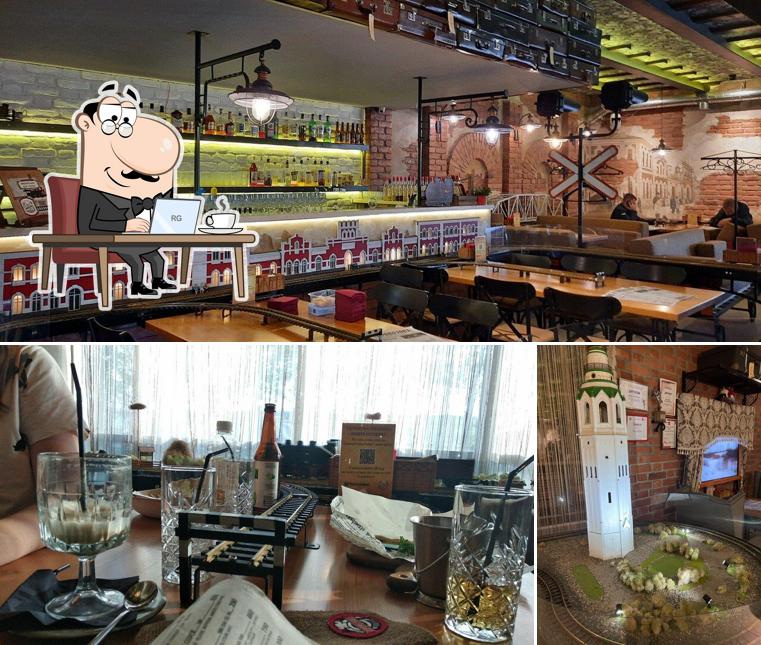 Интерьер "Ресторана "Паровозова""