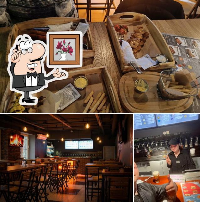 Это фотография, где изображены внутреннее оформление и напитки в Геллерт