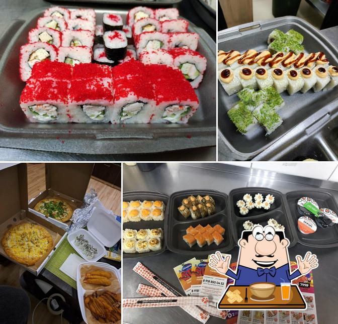 Еда в "Суши Даром"