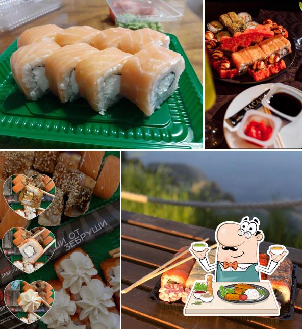 Еда в "Суши от Зебруши"