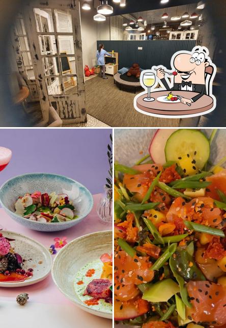 Еда и внутреннее оформление в Песто Тесто