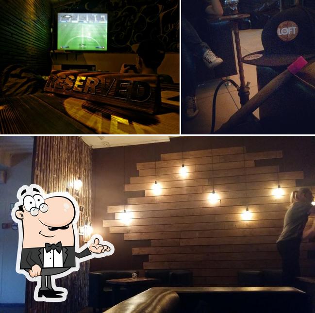 Посмотрите на внутренний интерьер "Кальянной The Loft"