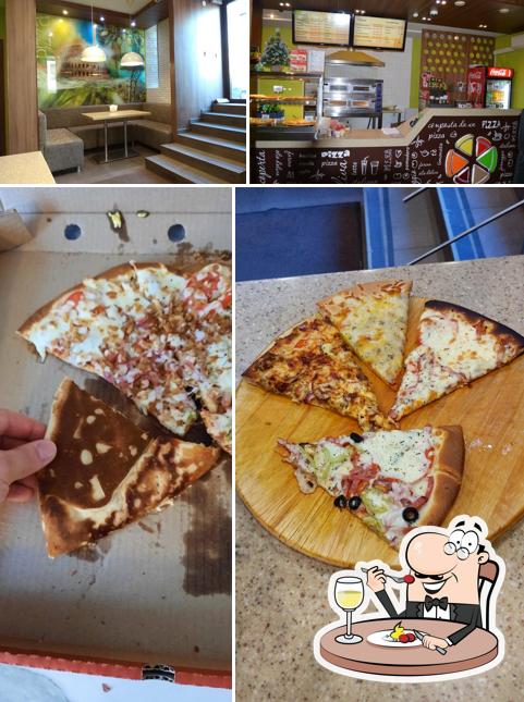 Еда и внутреннее оформление - все это можно увидеть на этом снимке из Жар пицца