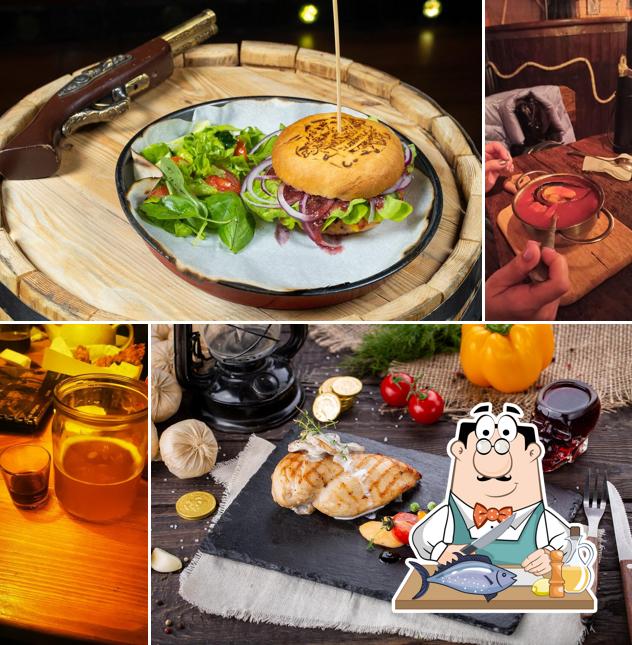 Лосось гриль в "На АБОРДАЖЕ"