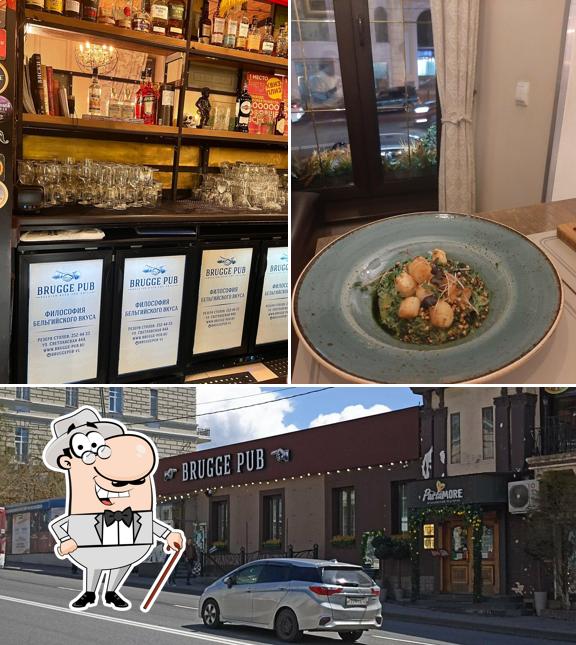 Наслаждайтесь видом , который открывается из "Brugge Pub"