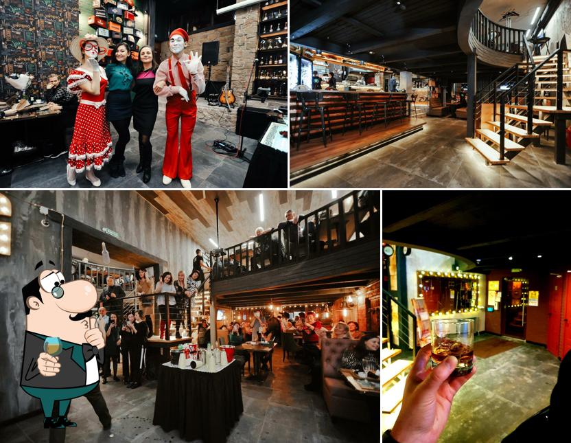 Барная стойка и внутреннее оформление в BG Лофт Крафт Бар