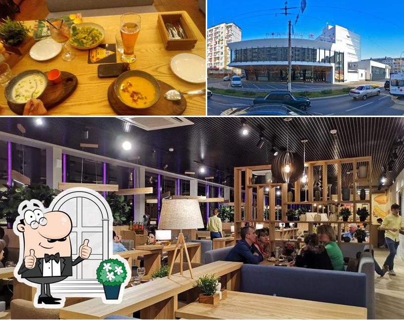 В Перчини Grill&Wine есть внешнее оформление, внутреннее оформление и многое другое